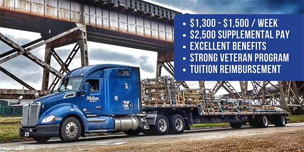 DRIVER NEEDED IMMEDIATELY Newest Trucks & Leading Industry Pay - 52 cpm to 65 cpm & $100 Tarp Pay! - West Fargo, ND - Melton Truck Lines