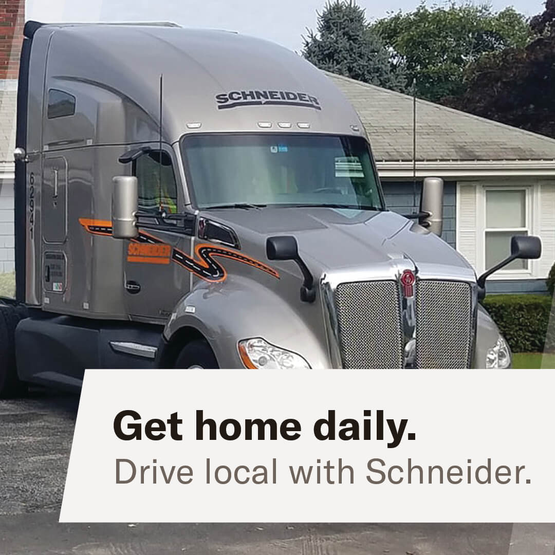 Class A CDL - Local Intermodal nighttime truck driver - Hagerstown, MD - Schneider